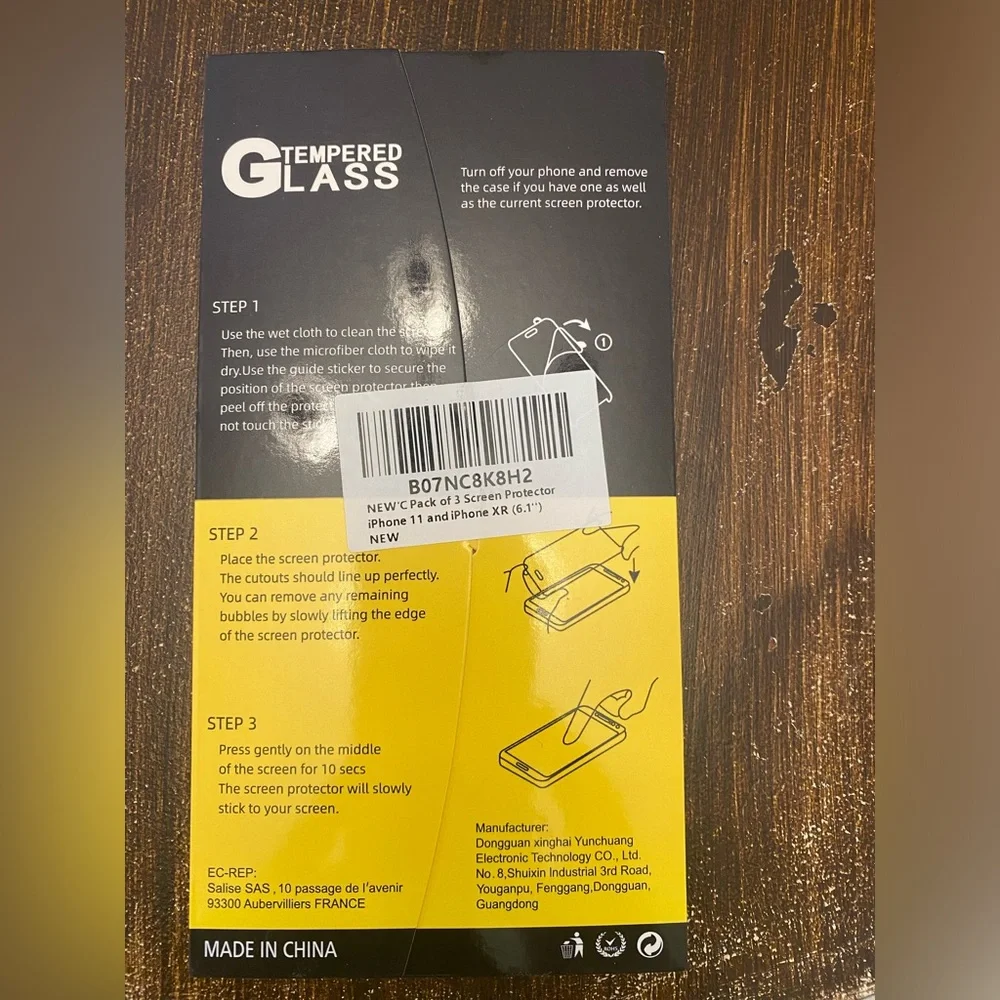 NEW'C 3 Pack Designed for iPhone 11 & iPhone XR Screen Protector Tempered Glass